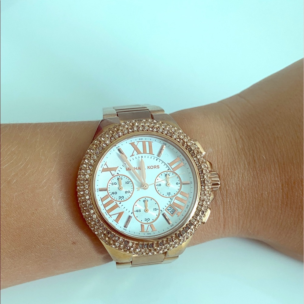 Michael Kors stainless steel rose gold color watch
